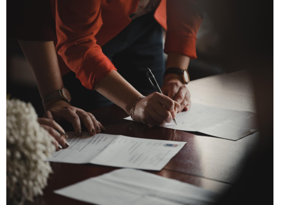 Reviewing and signing incorporation paperwork